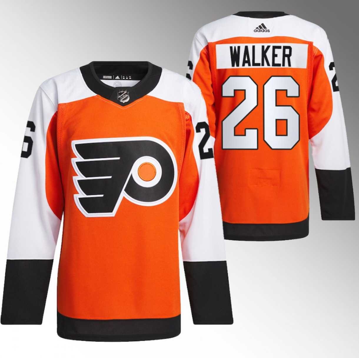 Men%27s Philadelphia Flyers #26 Sean Walker 2023-24 Orange Stitched Jersey Dzhi->philadelphia flyers->NHL Jersey